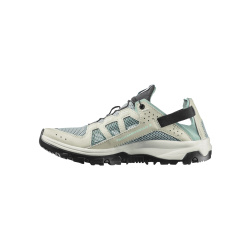 Salomon Techamphibian 5 W green milieu 491107 damske sitovane sandaly / boty i do vody  2