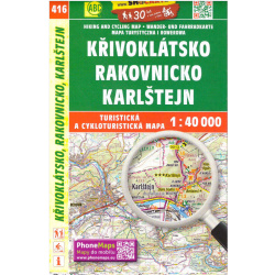 SHOCart 416 Krivoklatsko, Rakovnicko, Karlstejn 40 000 turisticka mapa