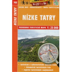 SHOCart 703 Nizke Tatry 25 000 turisticka mapa