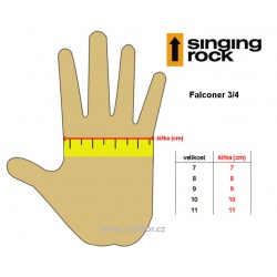 _Singing Rock Falconer 3 4 unisex ferratove a lezecke rukavice