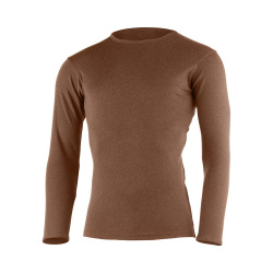 Lasting Belo hneda 7474 panske funkcni triko dlouhy rukav 100% Merino vlna gramaz 230g