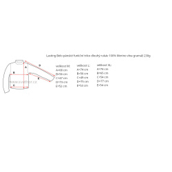 _Lasting Belo modra 5454 panske funkcni triko dlouhy rukav 100% Merino vlna zmereno