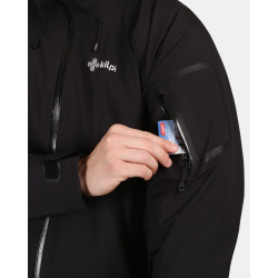 Kilpi Mamba-M cerna 1M0101 panska lehka nepromokava outdoorova hardshell bunda 5