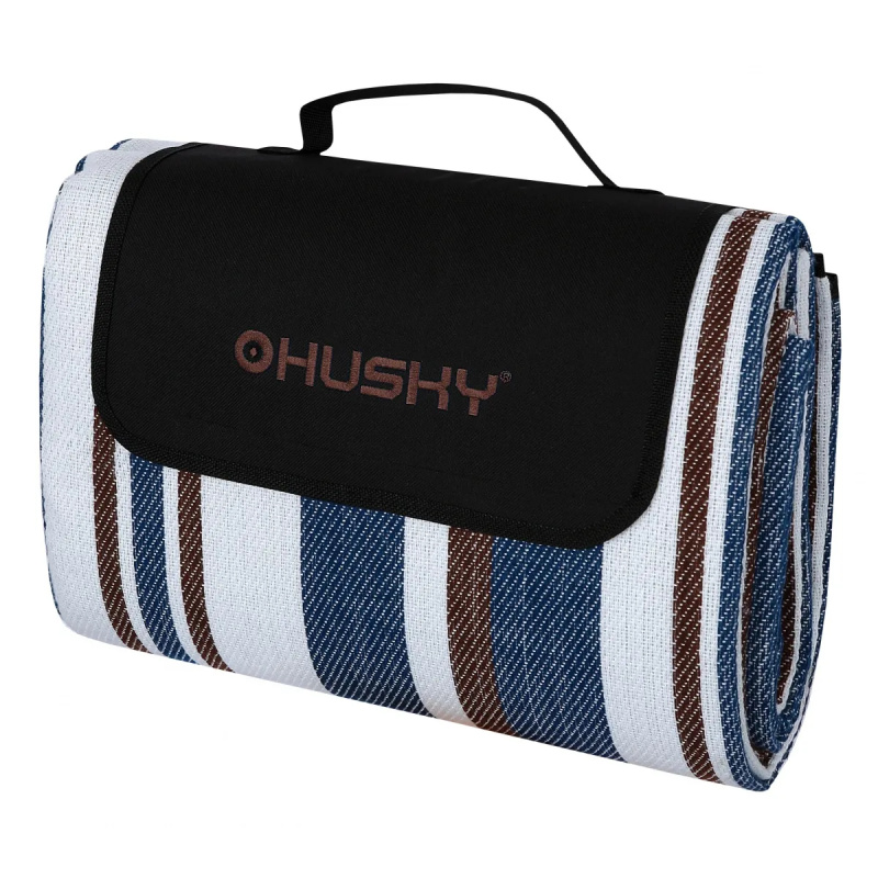 Husky Covery 150 piknikova deka se spodni vodeodolnou vrstvou a izolaci blue brown