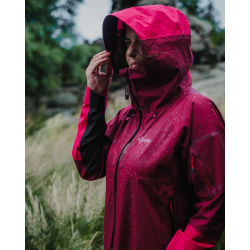 Kilpi Mamba-W tmave cervena 1L0101KIDRD damska lehka nepromokava bunda 3