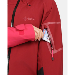 Kilpi Mamba-W tmave cervena 1L0101KIDRD damska lehka nepromokava bunda 5