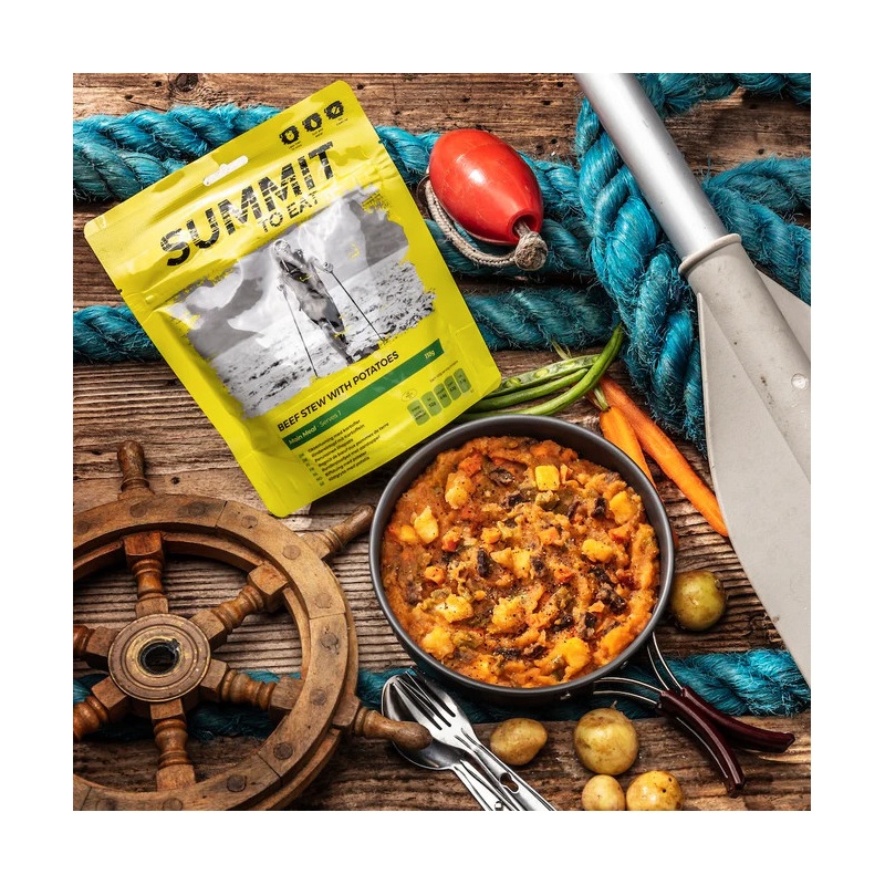 Summit To Eat Dusene hovezi ve vlastni stave s bramborem 1 porce expedicni strava 1