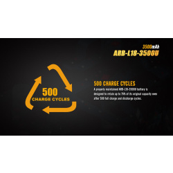 Fenix USB Li-Ion 18650 3500 mAh dobijeci baterie 7