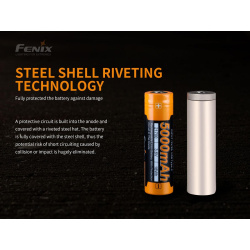 Fenix Nahradni akumulator 21700 5000mAh s USB-C Li-Ion 5