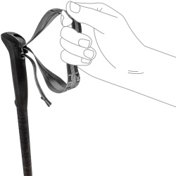 Leki Skysolo tridilne trekove hole bez odpruzeni pro postavu 155-205 cm 4