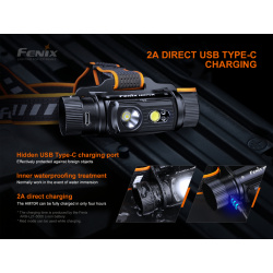 Fenix HM70R nabijeci celovka - USB,vymenny akumulator,vodotesna8