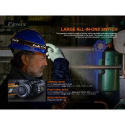 Fenix HM70R nabijeci celovka - USB,vymenny akumulator,vodotesna9