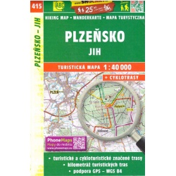 SHOCart 415 Plzensko jih 40 000 turisticka mapa