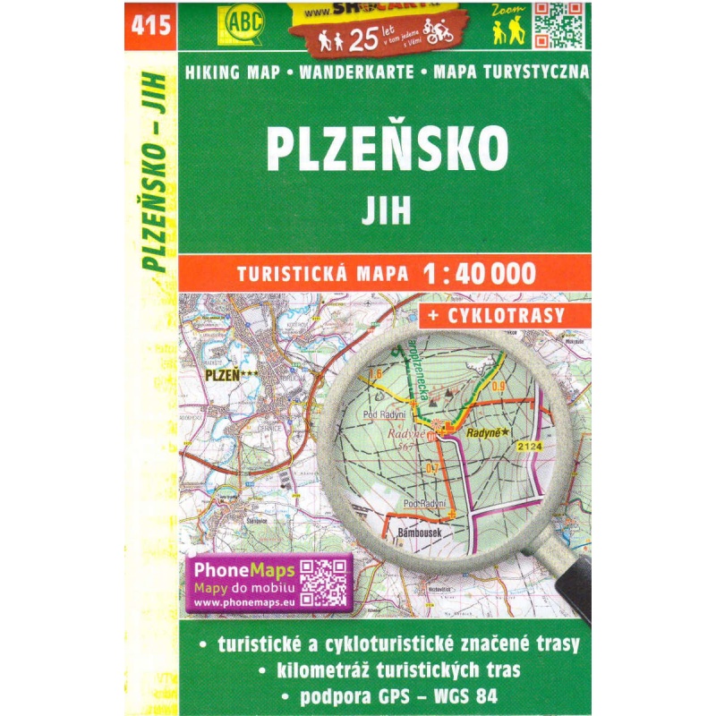 SHOCart 415 Plzensko jih 40 000 turisticka mapa