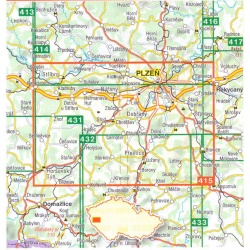 SHOCart 415 Plzensko jih 40 000 turisticka mapa 1