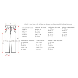 _Schoffel Ascona Zip Off Woman sede damske odepinaci turisticke kalhoty i zkracene zmereno