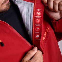 Progress Alpen Jkt Man terakota panska odolna  trivrstva nepromokava bunda 7