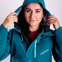 Progress Alpi Jkt Woman petrol dámská odolná  třívrstvá nepromokavá bunda 5