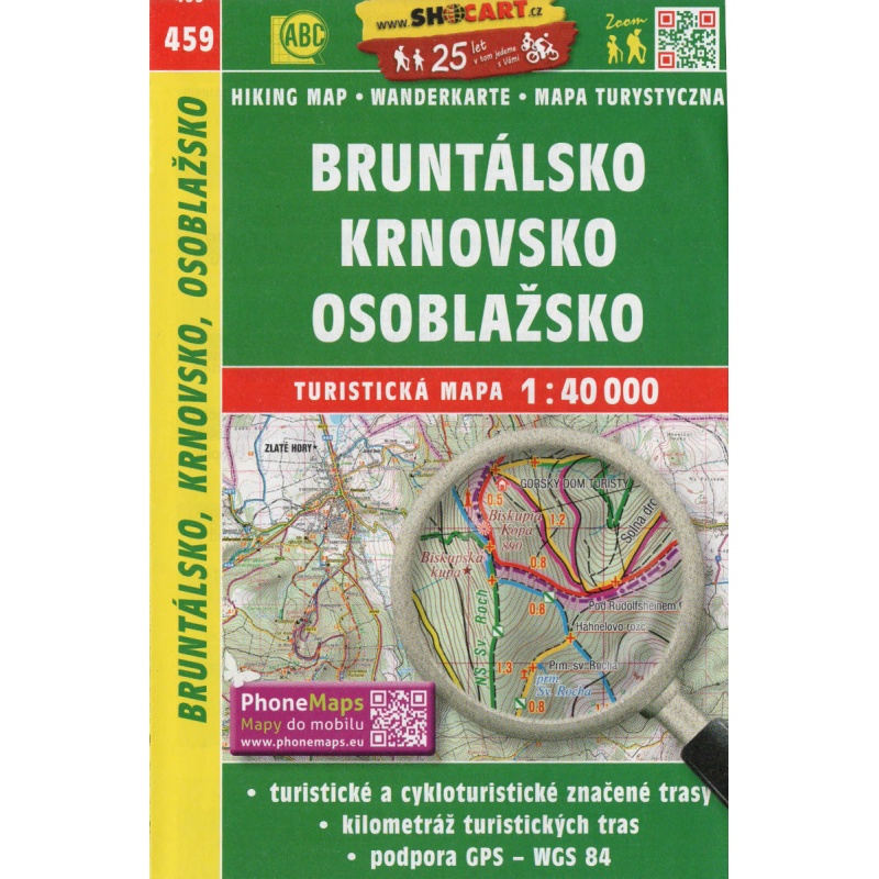 SHOCart 459 Bruntalsko, Krnovsko, Osoblazsko 40 000 turisticka mapa