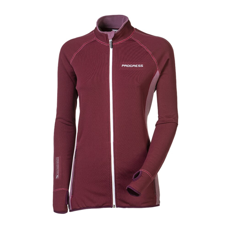 Progress Tispa tm. svestka/sv. svestka damska funkcni sportovni mikina Tecnostretch