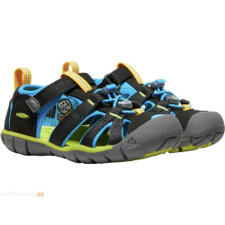 Keen Seacamp II CNX Youth black brilliant blue detske outdoorove sandaly i do vody 2