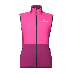Progress Tarja Vest fuchsie/ostruzina damska hybridni vesta s merino vlnou DWR