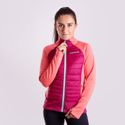 Progress Hybernia vinova/ruzova damska hybridni mikinana Thinsulate DWR 4