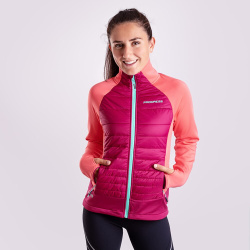 Progress Hybernia vinova/ruzova damska hybridni mikinana Thinsulate DWR 5