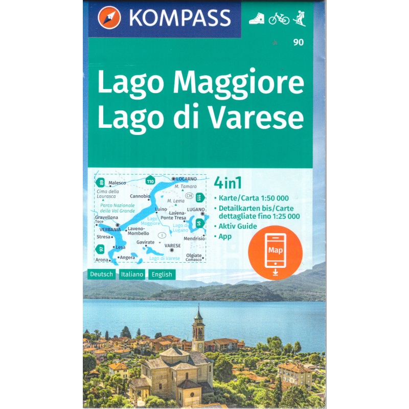 Kompas 90 Lago Maggiore Lago di Varese 50 000