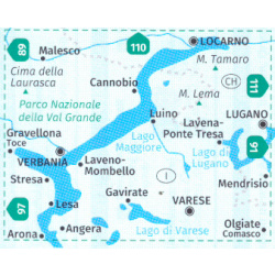 Kompas 90 Lago Maggiore Lago di Varese 50 000 oblast