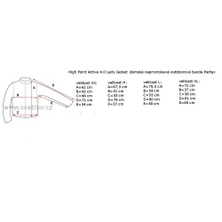 _High Point Active 4.0 Lady Jacket azure blue/black damska lehka nepromokava bunda zmereno