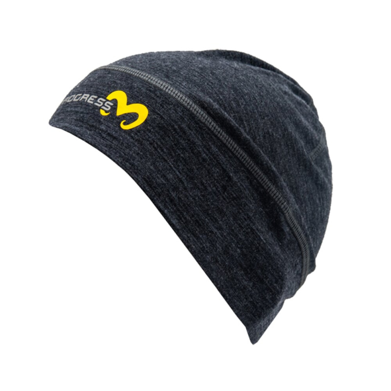 Progres D MW Beanie sedy melir unisex funkcni sportovni cepice 100 Merino vlna