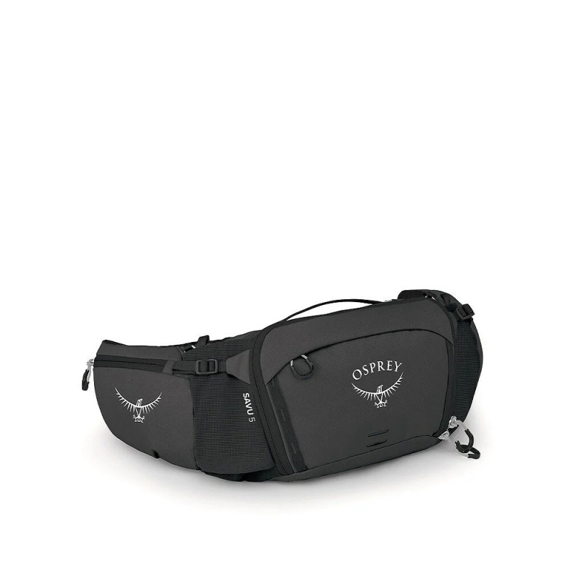 Osprey Savu 5l ledvinka cykloturistická nebo na běžky s kapsami na lahve raven black