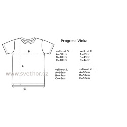 _Progress Vinka Mountains sedy melir damske triko kratky rukav merino vlna zmereno