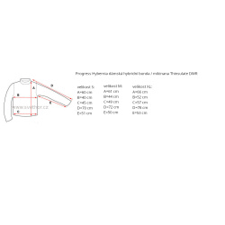 _Progress Hybernia vinova/ruzova damska hybridni mikinana Thinsulate DWR zmereno