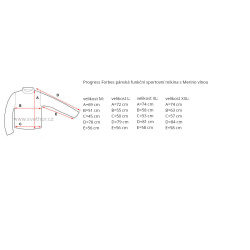 _Progress Forbes cernomodra/modra panska funkcni sportovni mikina s Merino vlnou zmereno