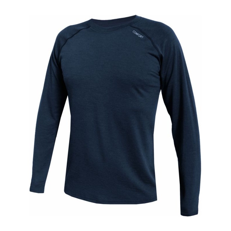 Jitex Ibrak 901 Ts tmave modra panske triko dlouhy rukav Merino vlna