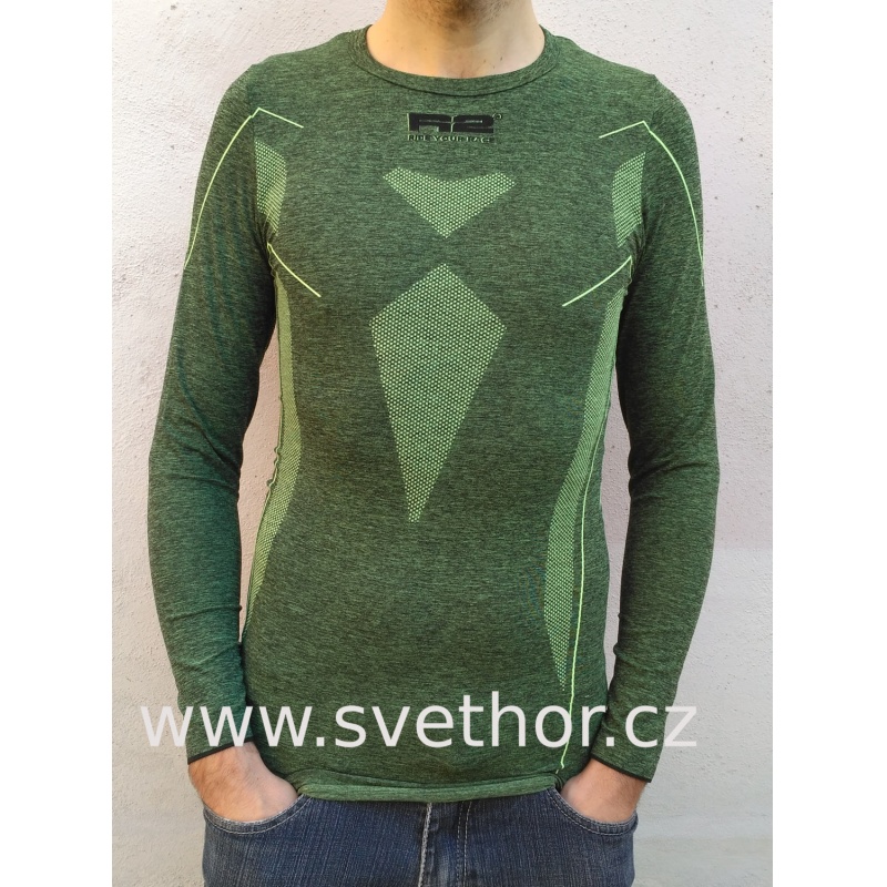 R2 ATF002A black mint panske termo triko dlouhy rukav