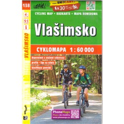 SHOCart 138 Vlašimsko 1:60 000 cykloturistická mapa