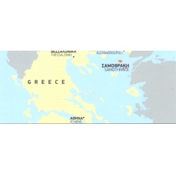 TERRAIN 324 Samothrace Samothraki 25 000 turisticka mapa 1