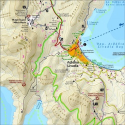 TERRAIN 340 Tilos 20 000 turisticka mapa 2