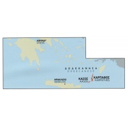TERRAIN 345 Karpathos, Kasos 30 000 turisticka mapa 1
