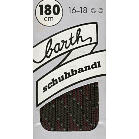 Barth Bergsport půlkulaté/180 cm/barva 244 tkaničky do bot