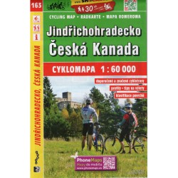 SHOCart 163 Jindřichohradecko, Česká Kanada 1:60 000 cykloturistická mapa