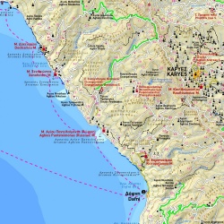 TERRAIN 209 Mount Athos Agion Oros 50 000 turisticka mapa 2