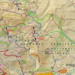 TERRAIN 239 Mt. Parnitha 25 000 turisticka mapa 2