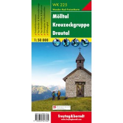 Freytag a Berndt WK 225 Mölltal, Kreuzeckgruppe, Drautal 1:50 000 turistická mapa