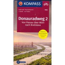 Kompass 7004 Donauradweg 2 1:50 000 cykloturistická mapa