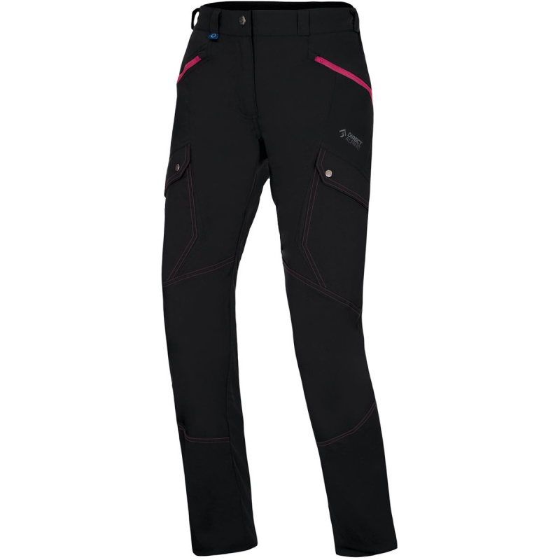 Direct Alpine Travel Lady black rose damske turisticke kalhoty