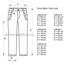 _Direct Alpine Travel Lady black rose damske turisticke kalhoty 1